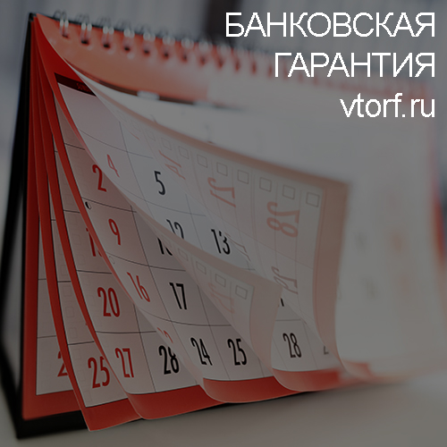 Срок действия банковской гарантии в Владивостоке - статья от специалистов GosZakaz CG